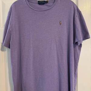 Polo Ralph Lauren Mens Purple Short Sleeve T-shirt Green Pony Logo